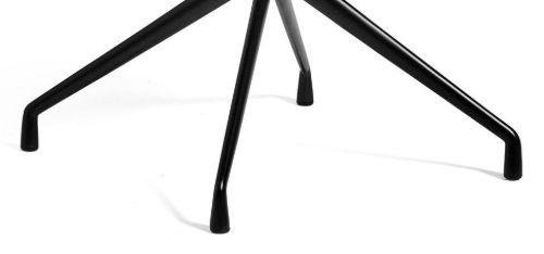 HAY AAC 10 About A Chair SH: 46 cm – Schwarz pulverbeschichtetes Aluminium/Weiß