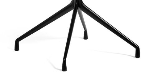 HAY AAC 10 About A Chair SH: 46 cm - Schwarz pulverbeschichtetes Aluminium/Schwarz