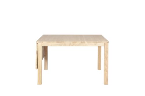 Haslev Klassik 5E Klapbord m. 2 Klapper 85x85 cm - Hvidolieret Eg