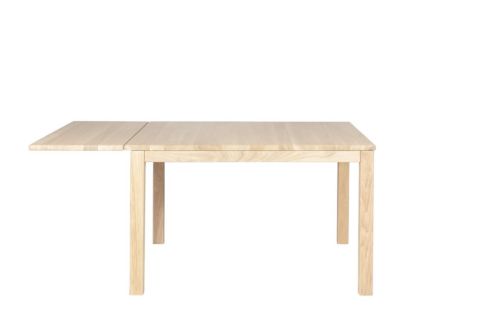 Haslev Klassik 5E Klapptisch mit 2 Klappen 85x85 cm - Weiß geölte Eiche