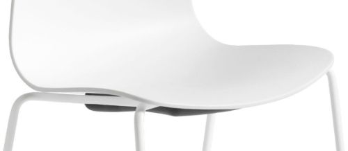 HAY AAC 16 About A Chair SH: 46 cm – Weiß pulverbeschichteter Stahl/Weiß
