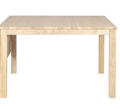 Haslev Klassik 5B Sofabord m. Skuffe 85x85 cm - Hvidolieret Eg
