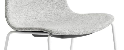 HAY AAC 17 About A Chair SH: 46 cm – Weiß pulverbeschichteter Stahl/Hallingdal 116