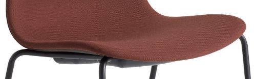 HAY AAC 17 About A Chair SH: 46 cm – Schwarz pulverbeschichteter Stahl/Steelcut 655