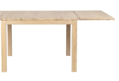 Haslev Klassik 3D Klapptisch 75x75 cm - Weiß geölte Eiche