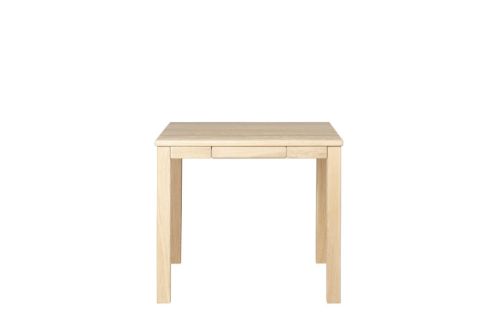 Haslev Klassik 2B Lampebord m. Skuffe 60x60 cm - Hvidolieret Eg