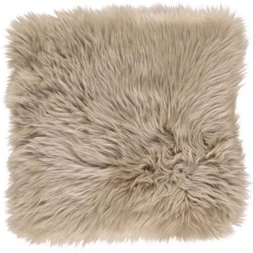 Natures Collection Seat Cover New Zealand Sheepskin Long Wool Square 37x37 cm - Taupe OUTLET