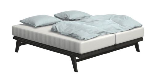 Auping Original Dobbeltseng inkl. Plan Sengebunde og Evolve I Springmadrasser Blød 180x200cm - Deep Black