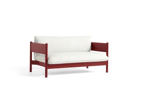 HAY Arbour Club Sofa B: 150 cm - Mode 009 / Wine Red Water-Based Lacquered Solid Beech