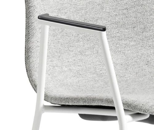 HAY AAC 19 About A Chair SH: 46 cm – Weiß pulverbeschichteter Stahl/Hallingdal 116
