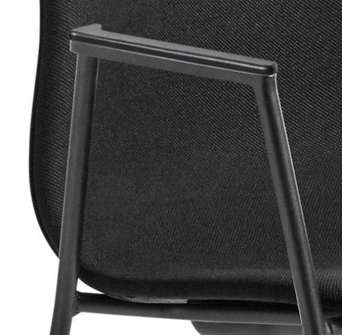 HAY AAC 19 About A Chair SH: 46 cm – Schwarz pulverbeschichteter Stahl/Steelcut 190