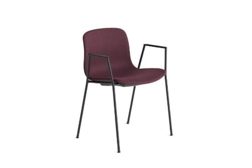 HAY AAC 19 About A Chair SH: 46 cm - Black Powder Coated Steel/Fiord 591