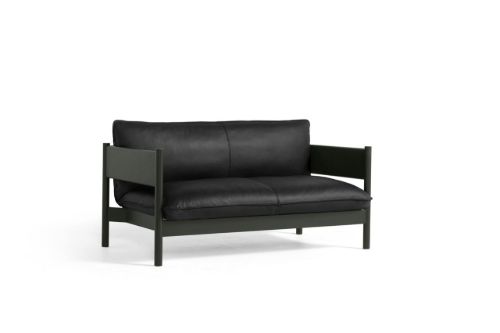 HAY Arbour Club Sofa B: 150 cm - Nevada NV0500S / Bottle Green Water-Based Lacquered Solid Beech