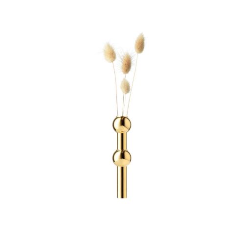 STOFF Nagel Vase H: 10 cm – Massives Messing
