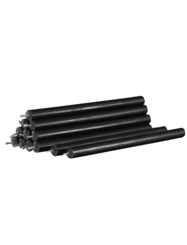 STOFF Nagel Candles 12 pcs H: 18 cm - Black