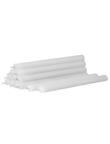 STOFF Nagel Candles 12 pcs H: 18 cm - White