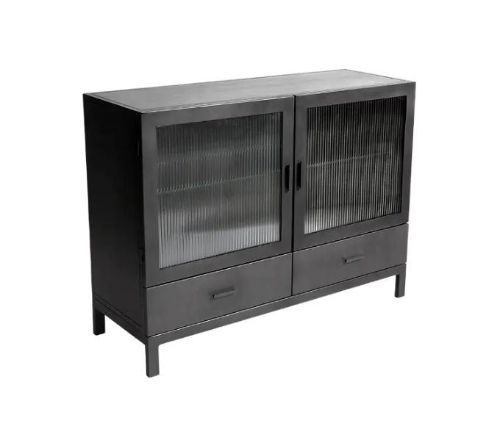 Muubs Vitrine Dallas 120x90x42 cm - Schwarz