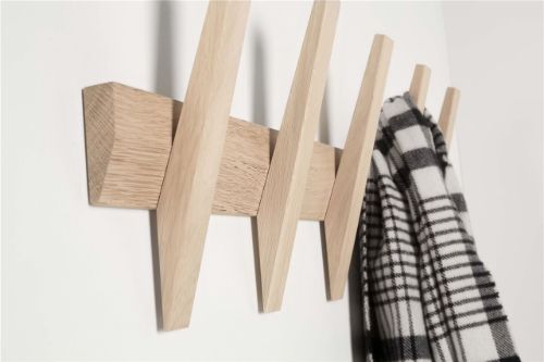 Hoigaard Tangent-3 Garderobenständer B: 38 cm – Anthrazit/Eiche