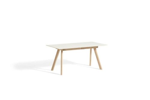 HAY CPH 30 Extendable Table 160/310x80x74 cm - Lacquered Solid Oak/Off White Linoleum