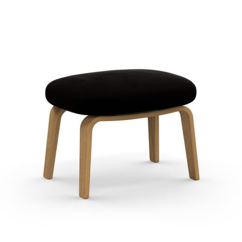 Normann Copenhagen Era Footstool Oak H: 39 cm - City Velvet Vol 2 / 095