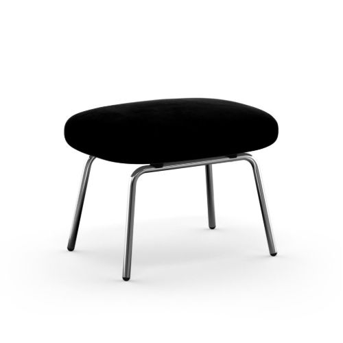 Normann Copenhagen Era Footstool Chrome H: 39 cm - City Velvet Vol 2 / 099