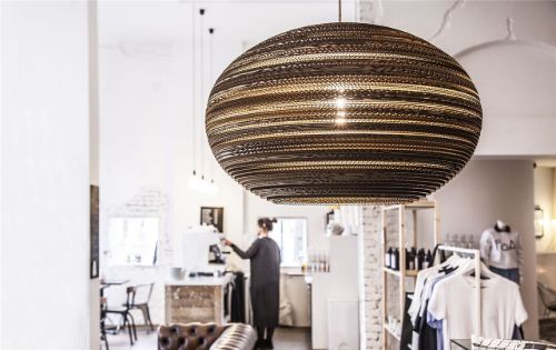 Think Paper Lazy Lampe Ø: 29 cm - Natur