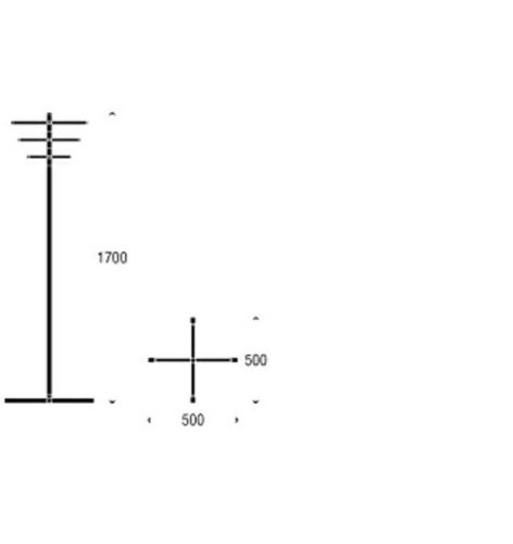 FROST CROSSWAY Speiseaufzug H: 170 cm – Weiß/Kupfer