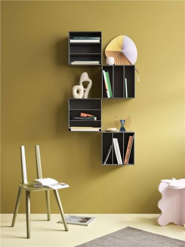 Montana Mini 1104 Modul mit vertikalen Regalen 35 x 35 cm – 159 Kamille