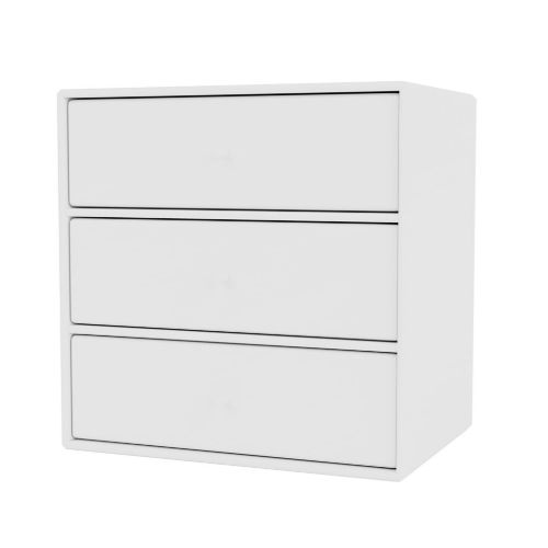 Montana QS Mini 1007 Modul med 3 Skuffer 35x35 cm - 101 New White