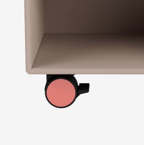 Montana SRCO Hjul til reolmodul 4 stk. H: 7,8 cm - 151 Rhubarb