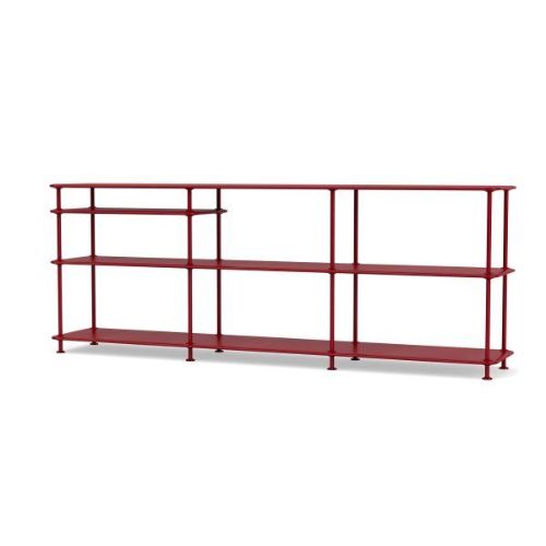 Montana QS Free 222100 Reol med Indskudt Hylde 203,4x75,8cm - 165 Beetroot