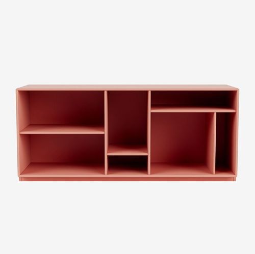 Montana Mega 200801 Beistelltisch mit Sockel 3 cm 115,2x38 cm - 151 Rhabarber