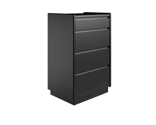 Kaagaard 445037 Kommode med Sokkel 50x68x37cm - Sortmalet