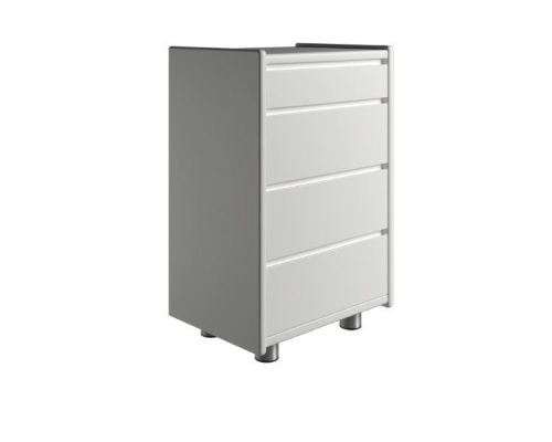 Kaagaard 445037 Kommode med Metalben 50x68x37cm - Hvidmalet