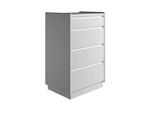 Kaagaard 445037 Kommode med Sokkel 50x68x37cm - Hvidmalet
