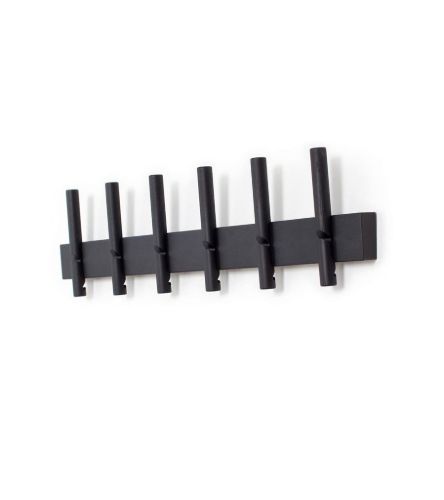 We Do Wood Reces Garderobenständer B: 78 cm – Schwarz lackierte Eiche