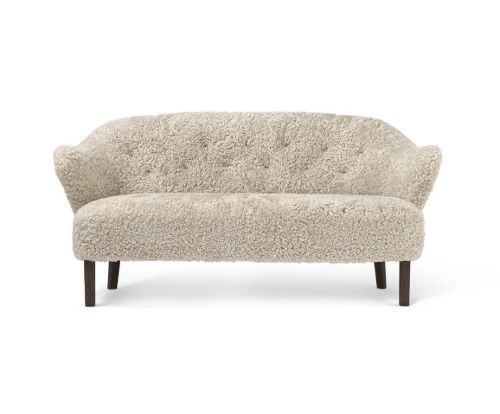 Audo Copenhagen Ingeborg 2,5 Pers. Sofa L: 160 cm - Sheepskin Moonlight/Røget Eg