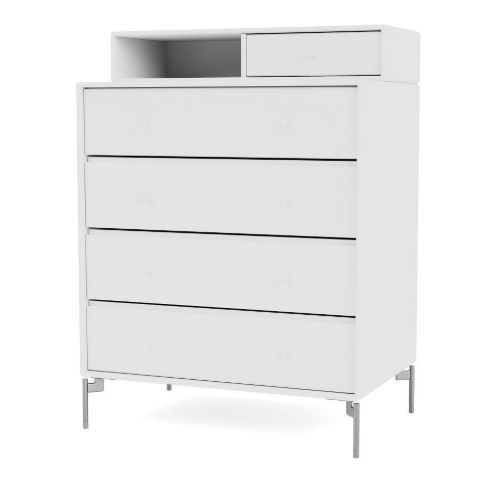 Montana QS Selection Keep Kommode med ben 69,6x82,2 cm - 101 New White / Chrome