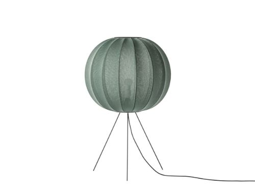 Made By Hand Knit-Wit Round Floor Medium Ø: 60 cm - Tweed Green