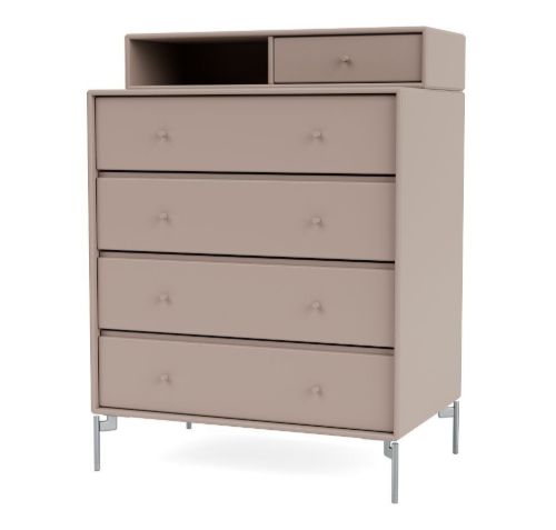 Montana Selection Keep Kommode med ben 69,6x82,2 cm - 137 Mushroom / Chrome