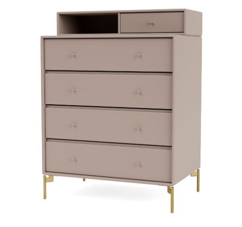 Montana Selection Keep Kommode med ben 69,6x82,2 cm - 137 Mushroom / Brass