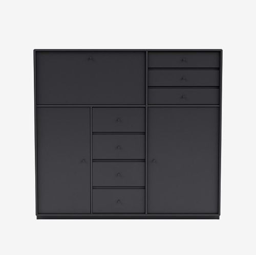 Montana Mega 201802 Beistelltisch mit Sockel 3 cm 115,2x38 cm - 04 Anthrazit