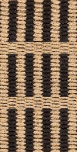 Woodnotes New York Carpet Sewn Edges 80x200 cm - Natural/Black