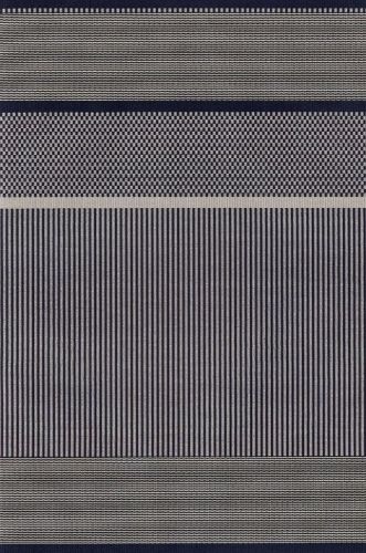 Woodnotes San Francisco Carpet Sewn Edges 140x200 cm - Dark Blue/Stone