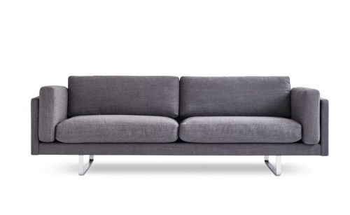 Erik Jørgensen EJ 280 2 Pers. Sofa 100 L: 240 cm - Foss 772/Børstet Krom