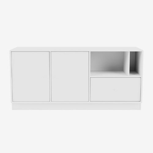 Montana Mega 200803 Beistelltisch mit Sockel 7 cm 115,2x38 cm - 101 NewWhite