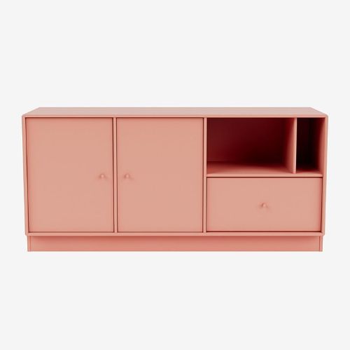 Montana Mega 200803 Beistelltisch mit Sockel 7 cm 115,2x38 cm - 151 Rhabarber