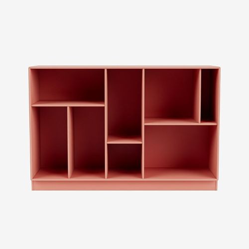Montana Mega 201201 Beistelltisch mit Sockel 7 cm 115,2x38 cm - 151 Rhabarber