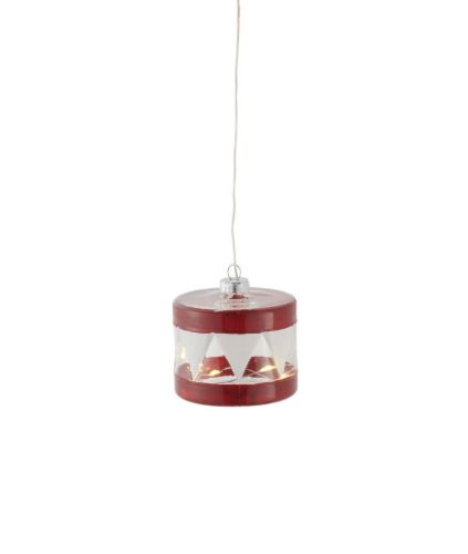 Sirius Elly Julekugle Ø: 7 cm x H: 5,5 cm - Red