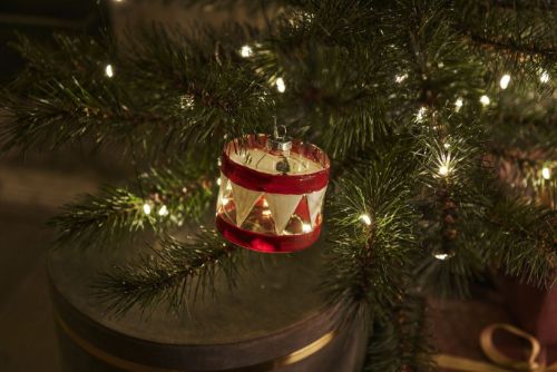 Sirius Elly Weihnachtskugel Ø: 7 cm x H: 5,5 cm - Rot